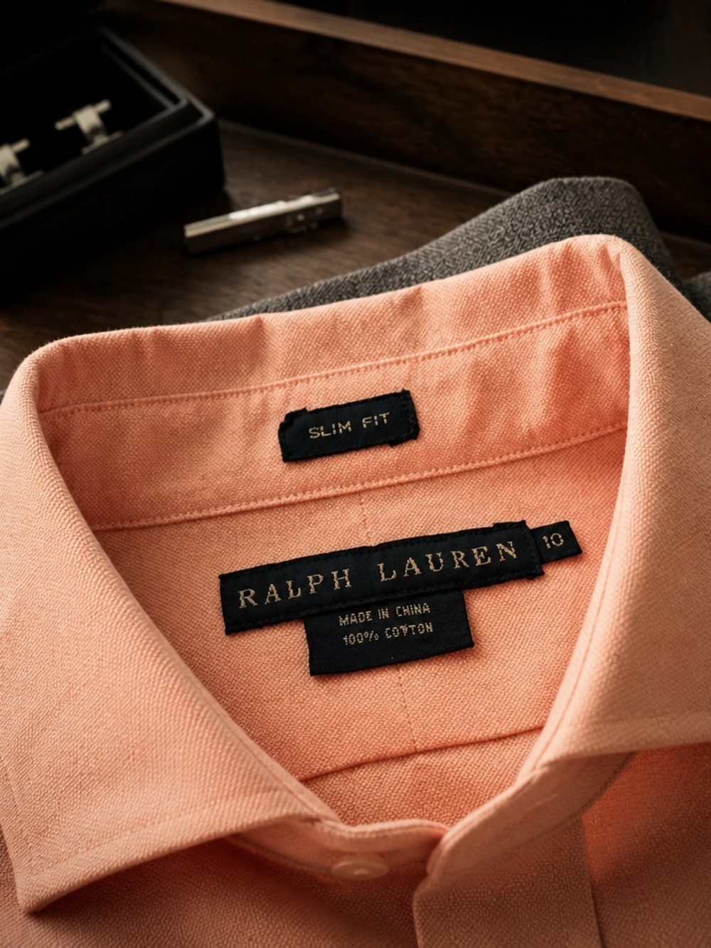 Ralph Lauren Pink Button-Up Slim Fit Women’s Shirt Size 10 Runs Small - Picture 3 of 4